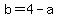 b+=+4+-+a