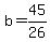 b+=+45%2F26