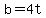 b+=+4t
