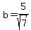 b+=+5%2Fsqrt%287%29