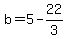 b+=+5-22%2F3