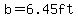 b+=+6.45ft