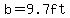 b+=+9.7ft