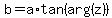 b+=+a%2Atan%28arg%28z%29%29