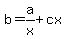 b+=+a%2Fx+%2B+cx