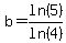 b+=+ln%285%29%2Fln%284%29
