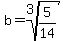 b+=+root%283%2C5%2F14%29%29