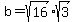 b+=+sqrt%2816%29%2Asqrt%283%29