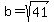 b+=+sqrt%2841%29