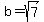 b+=+sqrt%287%29