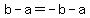b+-+a+=+-b+-+a