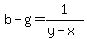 b+-+g+=+1%2F%28y+-+x%29