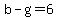 b+-+g+=+6