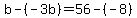 b-%28-3b%29=56-%28-8%29