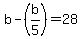 b-%28b%2F5%29=28