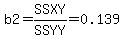 b2=SSXY%2FSSYY=0.139