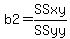 b2=SSxy%2FSSyy