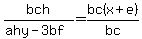 bch%2F%28ahy-3bf%29=bc%28x%2Be%29%2Fbc