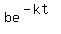 be%5E%28-kt%29