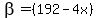 beta=%28192-4x%29
