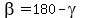 beta=180-gamma