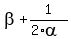 beta+%2B+1%2F%282%2Aalpha%29
