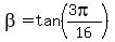 beta+=++tan%28%283pi%29%2F16%29