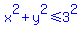 blue%28x%5E2%2By%5E2%3C=3%5E2%29