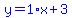 blue%28y=1%2Ax%2B3%29