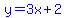 blue%28y=3x%2B2%29