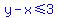 blue%28y-x%3C=3%29