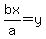 bx%2Fa+=+y