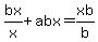 bx%2Fx%2Babx=xb%2Fb