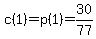 c%281%29+=+p%281%29+=+30%2F77
