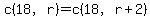 c%2818%2Cr%29=c%2818%2Cr%2B2%29
