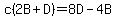 c%282B%2BD%29=8D-4B