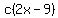 c%282x-9%29