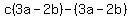 c%283a-2b%29-%283a-2b%29