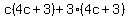 c%284c%2B3%29%2B3%284c%2B3%29