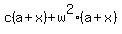 c%28a%2Bx%29+%2B+w%5E2%28a%2Bx%29