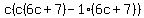 c%28c%286c%2B7%29-1%286c%2B7%29%29