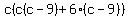 c%28c%28c-9%29%2B6%28c-9%29%29