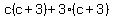 c%28c%2B3%29%2B3%28c%2B3%29