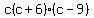 c%28c%2B6%29%28c-9%29