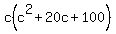 c%28c%5E2%2B20c%2B100%29