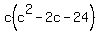 c%28c%5E2-2c-24%29