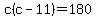 c%28c-11%29=180