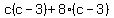 c%28c-3%29%2B8%28c-3%29