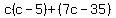 c%28c-5%29%2B%287c-35%29