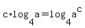 c%2Alog%284%2Ca%29+=+log%284%2Ca%5Ec%29
